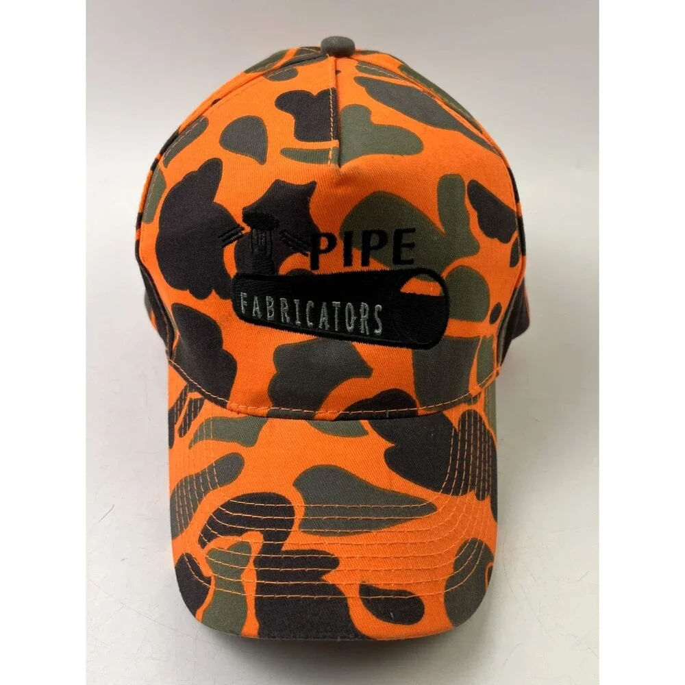 Pipe Fabricators Otto Orange Hunting Snapback